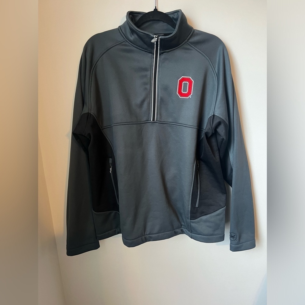 Ohio State Varsity Authentic Apparel MEN’s Long Sleeve Hoodie Pullover Medium